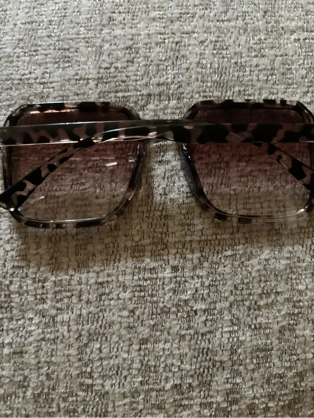 Tortoiseshell Square Sunglasses - Brown